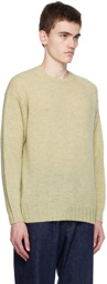 AURALEE Green Crewneck Sweater