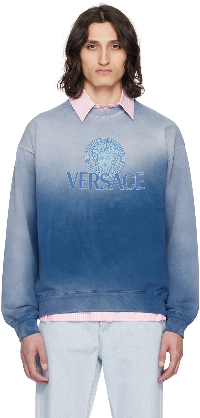Photo: Versace Blue Medusa Sweatshirt