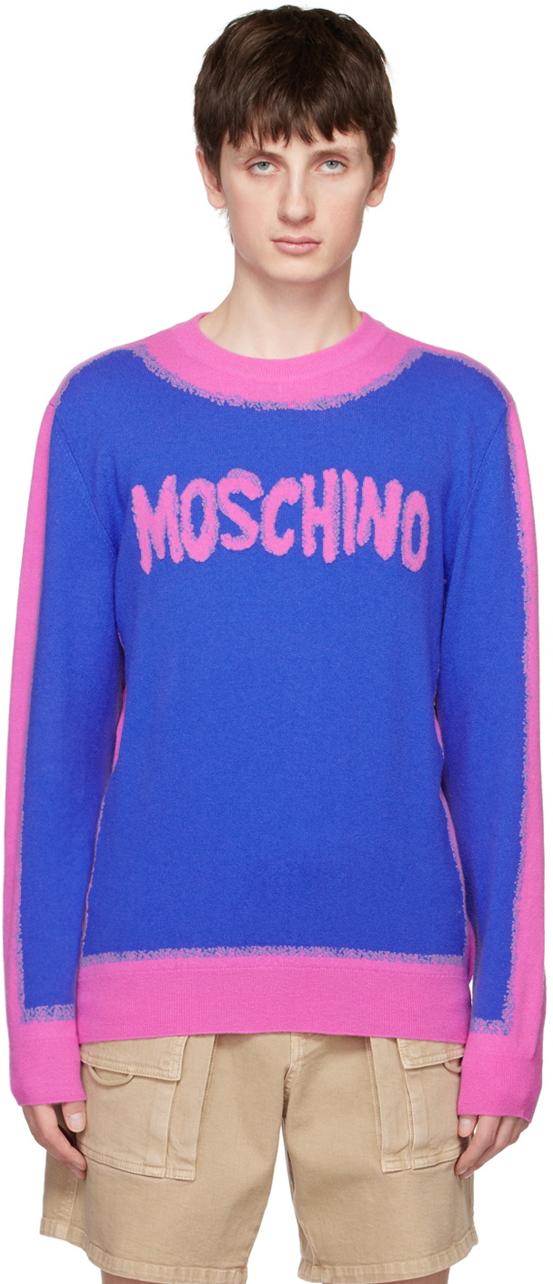 Moschino Blue Paint Sweater Moschino