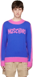 Moschino Blue Paint Sweater