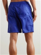 Off-White - Bandana Surfer Straight-Leg Mid-Length Printed Swim Shorts - Blue