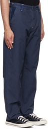 Evisu Navy Cotton Trousers