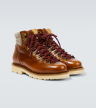 Brunello Cucinelli Leather lace-up boots