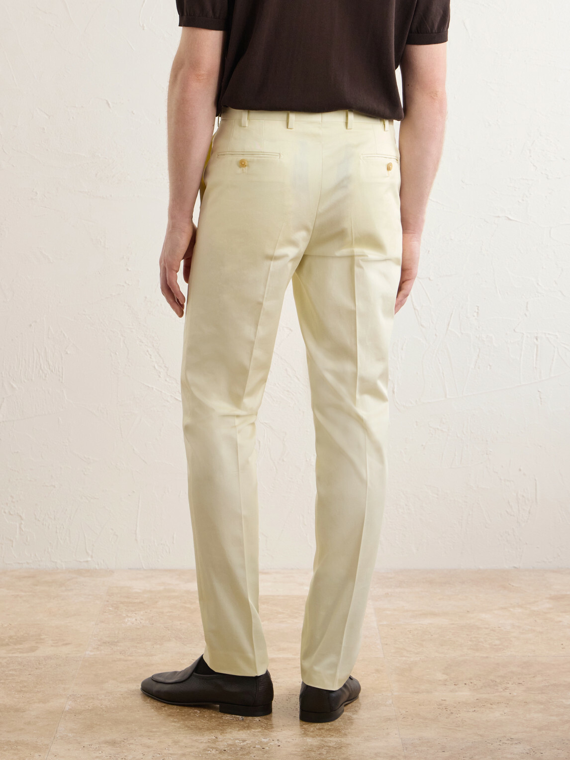 De Petrillo - Tapered Cotton-Twill Suit Trousers - Neutrals
