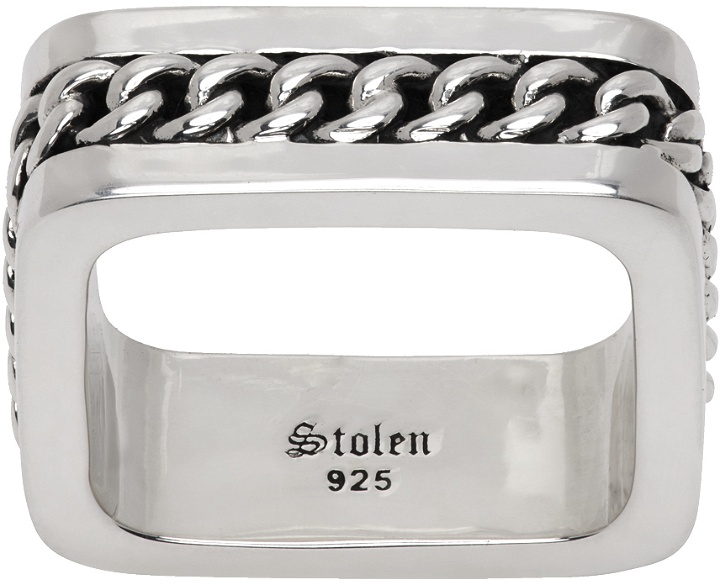 Photo: Stolen Girlfriends Club Silver Sunken Chain Ring
