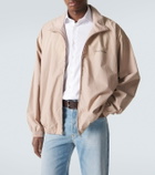 Acne Studios Logo cotton poplin bomber jacket