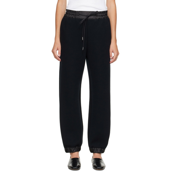 Photo: sacai Black Sponge Sweatpants