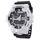 Casio G-Shock Alarm World Time Quartz Analog-Digital Silver Dial Watch GM-700-1ADR