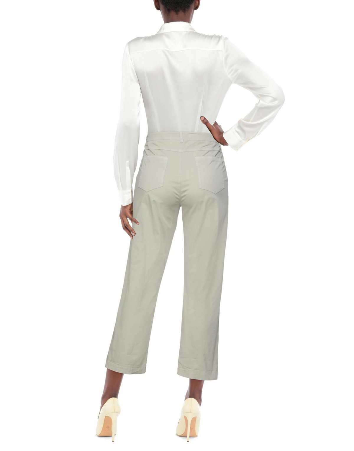 Manila Grace Womens Pants Light in Grey