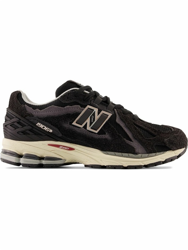 Photo: New Balance - 1906 Protection Pack Brushed-Suede and Mesh Sneakers - Black