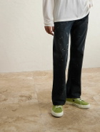 DRKSHDW by Rick Owens - Converse One Star Leather-Trimmed Calf Hair Sneakers - Green