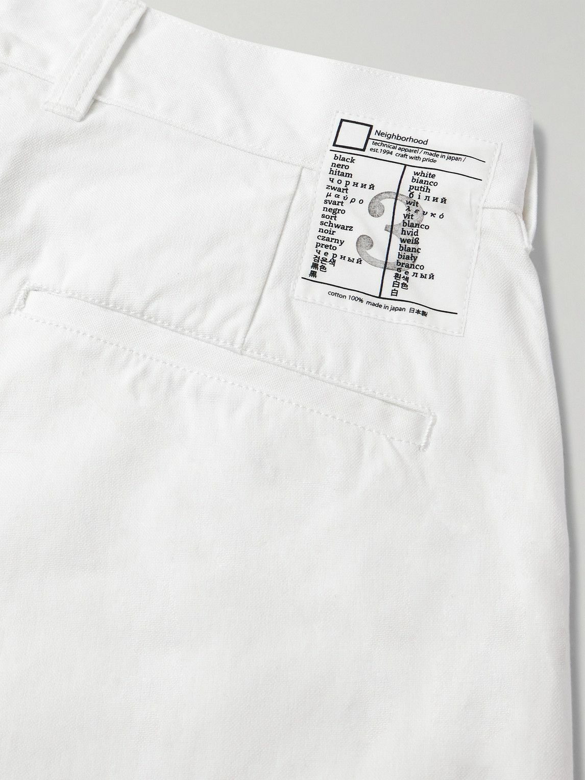 Neighborhood - BW Straight-Leg Cotton-Canvas Trousers - White