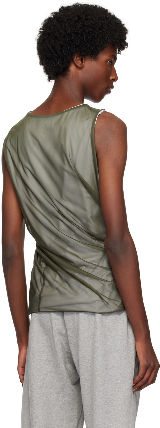 Olly Shinder Green Twisted Tank