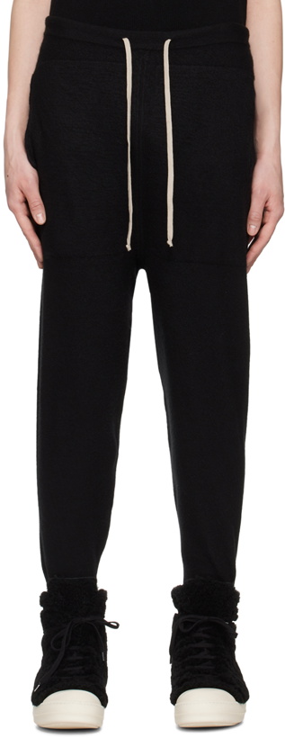 Photo: Rick Owens Black Drawstring Lounge Pants