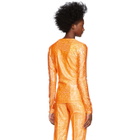 Saks Potts Orange Shimmer Saya Top