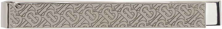 Photo: Burberry Silver Monogram Motif Tie Bar