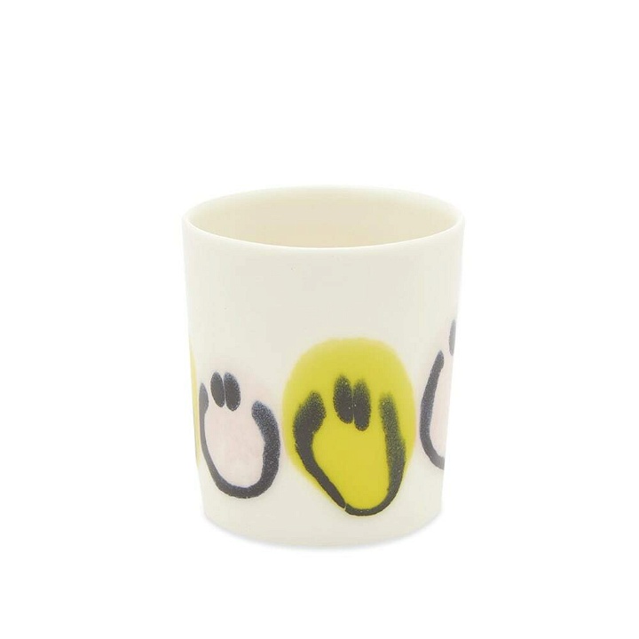 Photo: Carne Bollente x Frizbee Ceramics Smile Cup in White