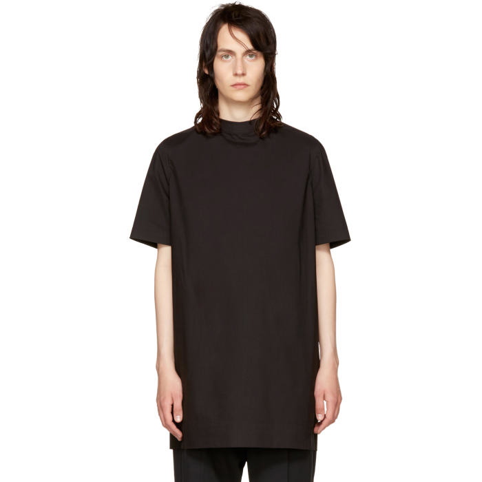 Rick Owens Black Moody Tunic T-Shirt Rick Owens