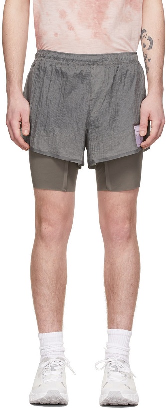 Photo: Satisfy Grey Nylon Shorts