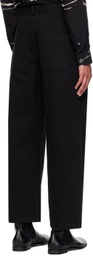 Emporio Armani Black Bonded Jeans