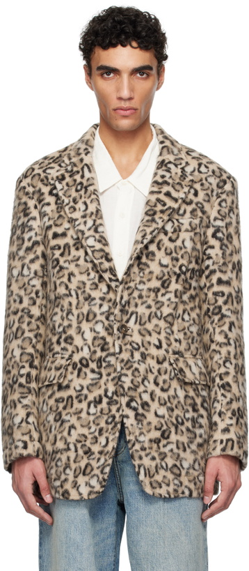 Photo: R13 Brown Oversized Ragged Blazer