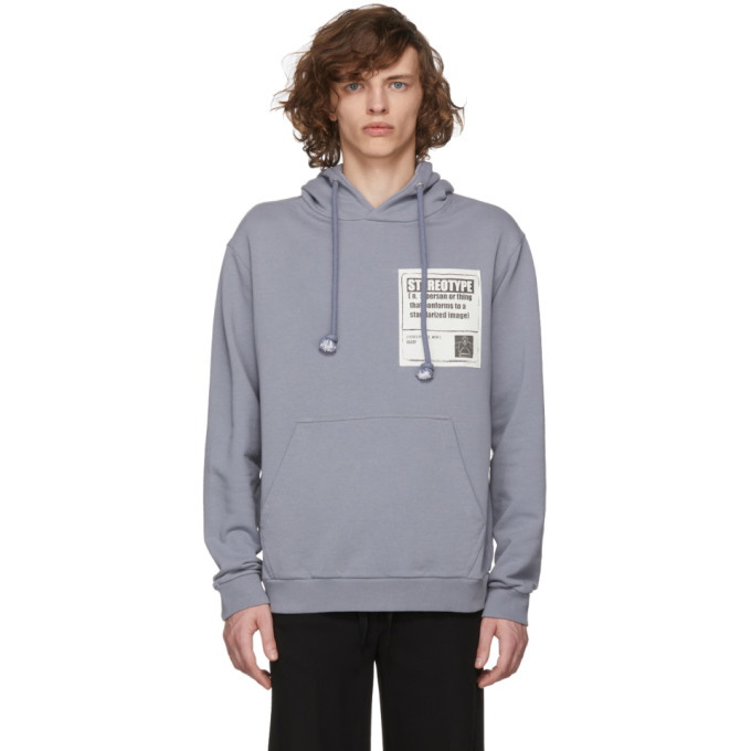 Photo: Maison Margiela Grey Stereotype Patch Hoodie