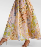Zimmermann Pop ruffled floral midi dress
