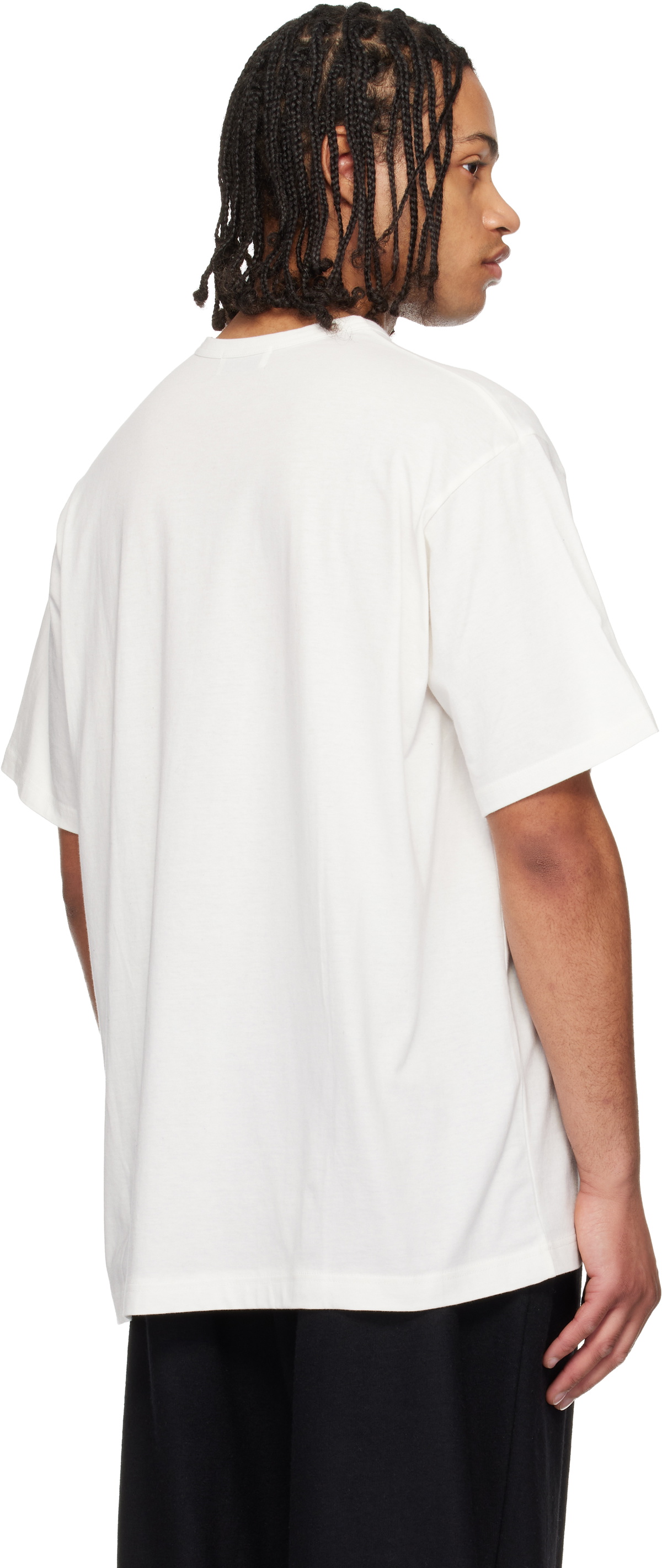YOHJI YAMAMOTO Off-White 30/- Combed Plain Stitch Short Sleeve T-shirt
