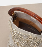Dries Van Noten Micro embellished top-handle bag