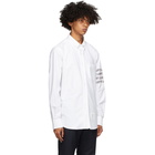 Thom Browne White Oxford 4-Bar Straight Fit Shirt