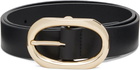 ANINE BING Black Signature Link Belt