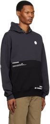 AAPE by A Bathing Ape Black & Gray Graphic Hoodie