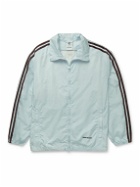 adidas Consortium - Wales Bonner Striped Crochet-Trimmed Recycled-Shell Track Jacket - Blue