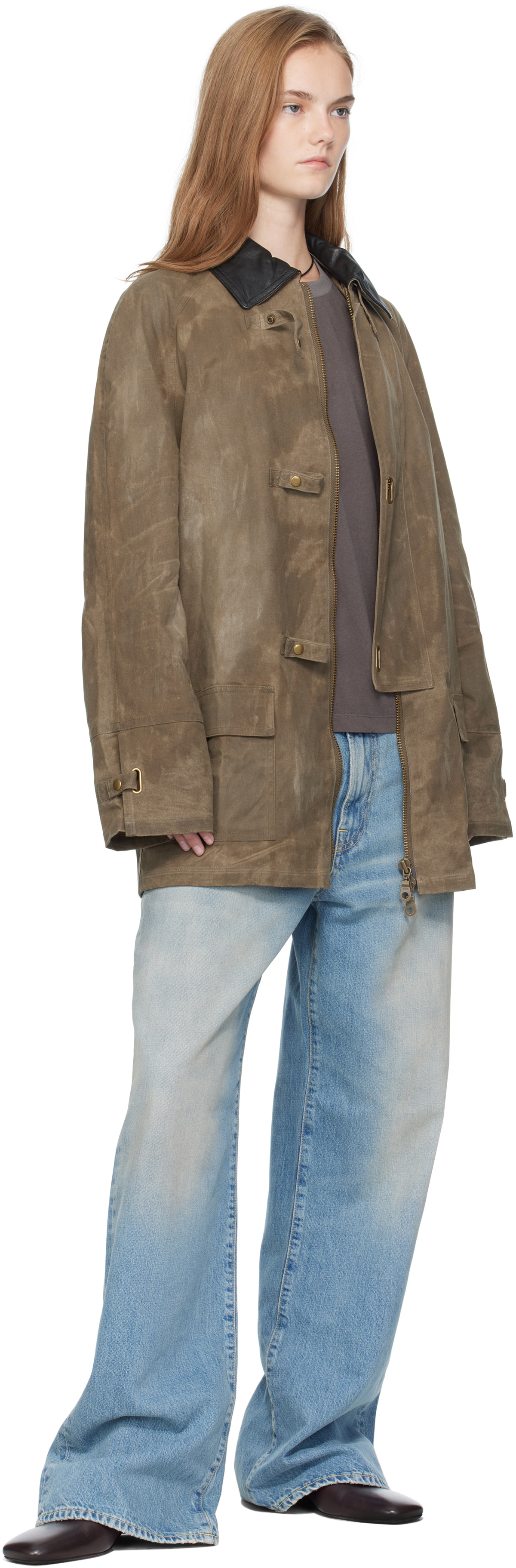 Carter Young Khaki Waxed Newman Jacket