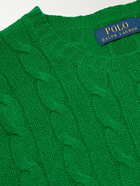 Polo Ralph Lauren - Cable-Knit Wool and Cashmere-Blend Sweater - Green