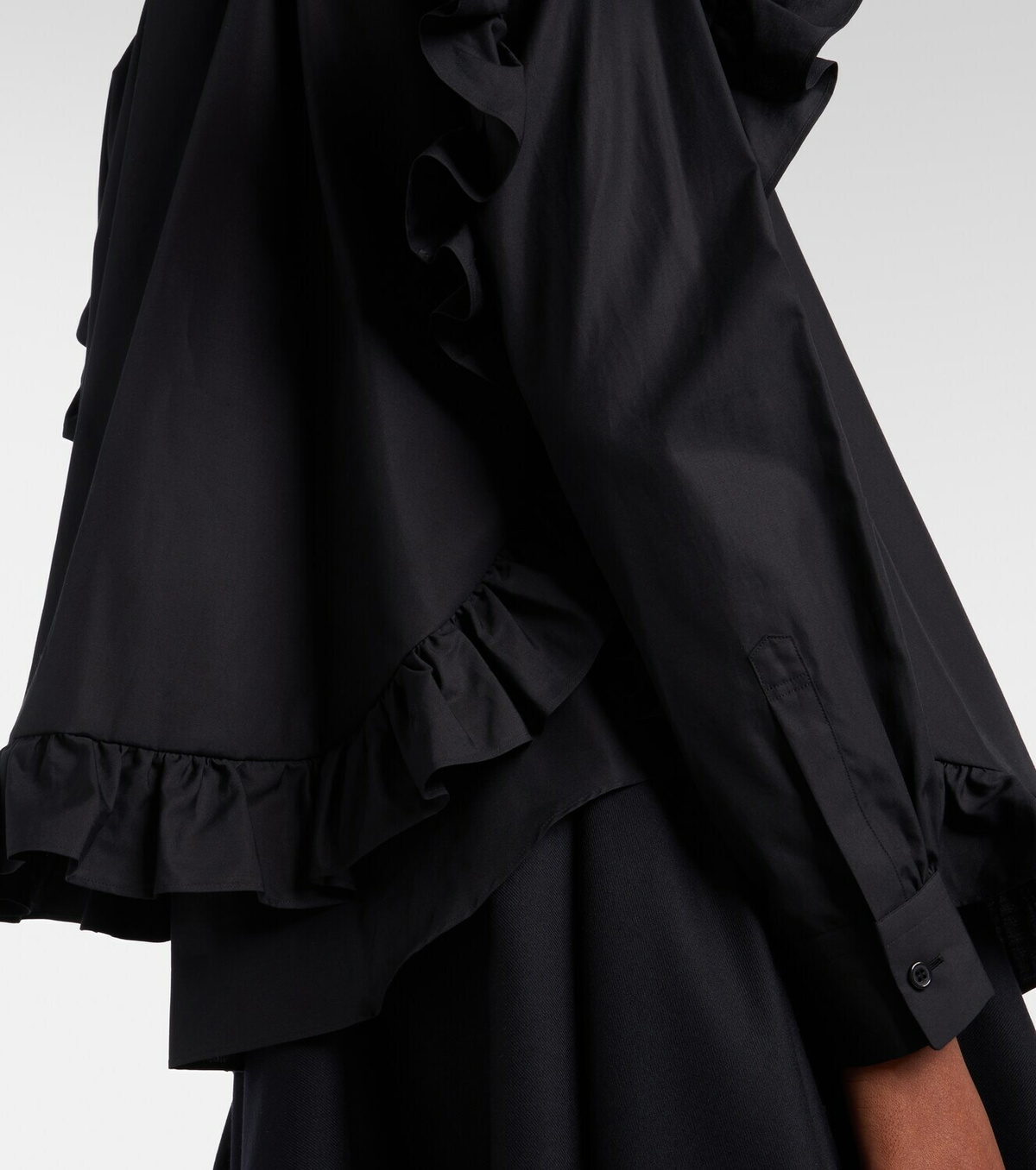 Noir Kei Ninomiya Ruffled cotton blouse