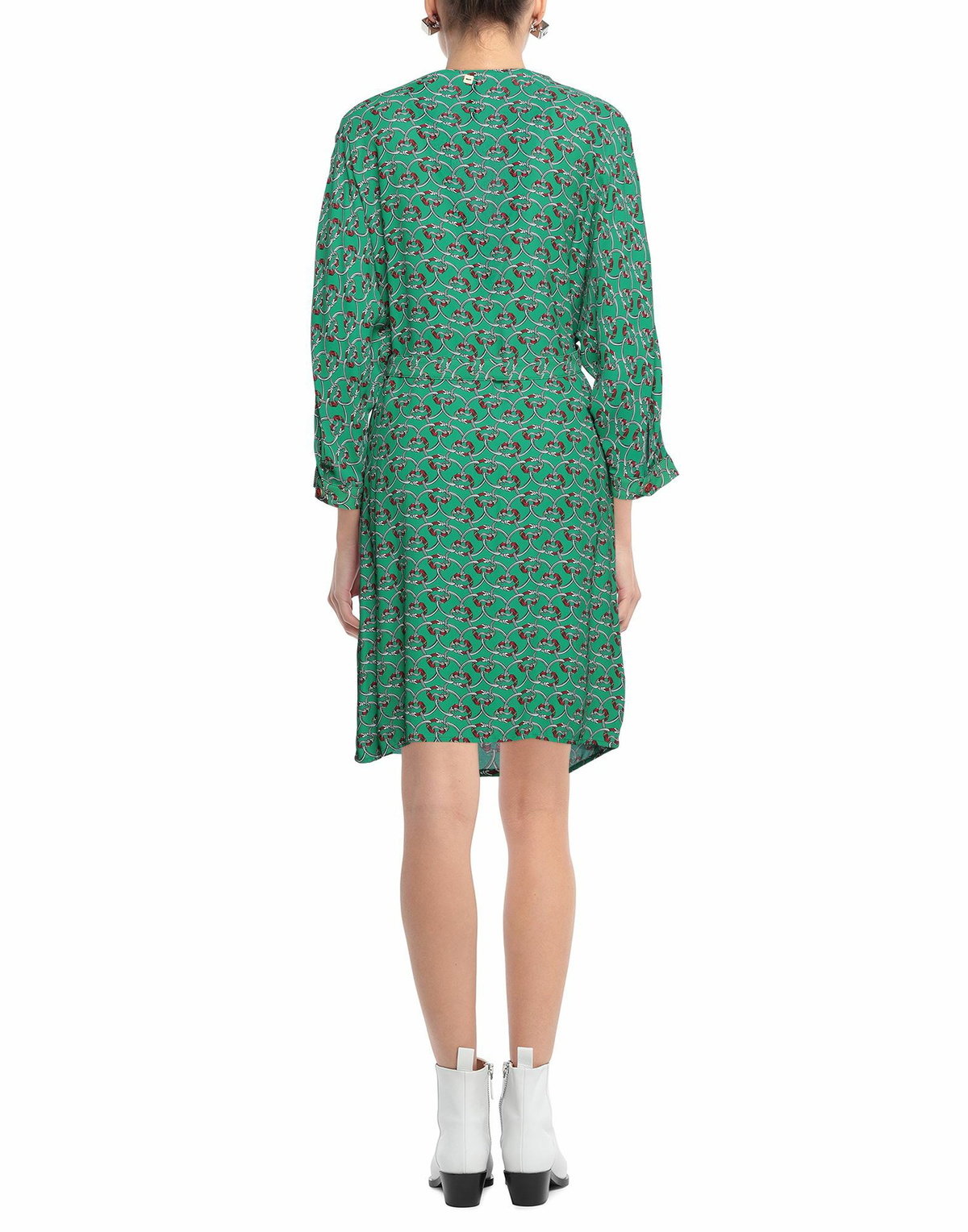 Manila Grace Womens Midi dress in Green