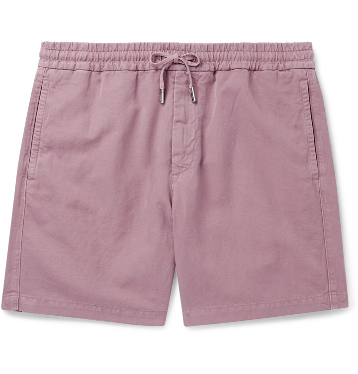 Photo: Mr P. - Linen and Cotton-Blend Drawstring Shorts - Pink