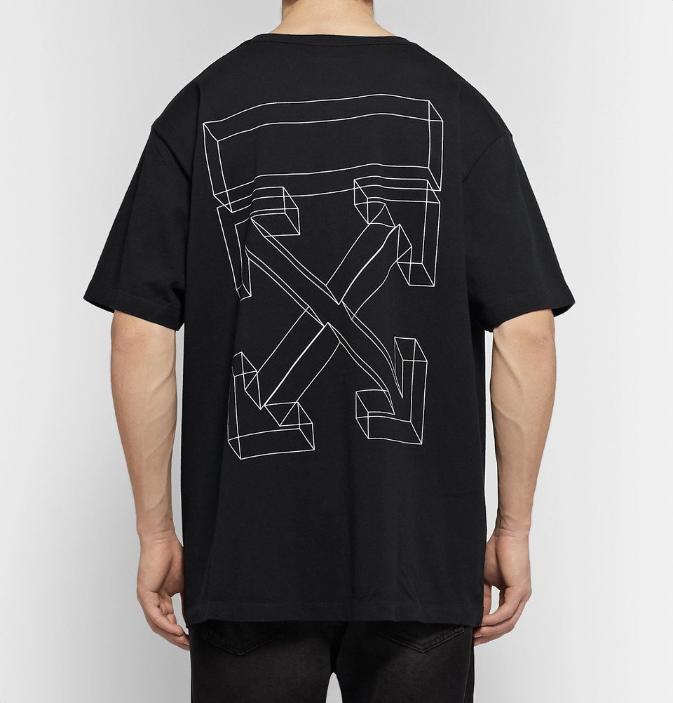 Off-White - Oversized Printed Cotton-Jersey T-Shirt - Men