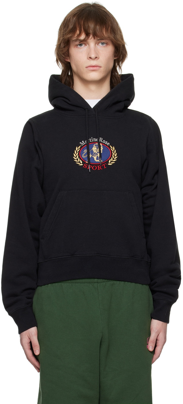 martine rose : Logo-Embroidered Cotton Twisted Hoodie #martinerose