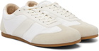 LEMAIRE White & Beige Soft Runner Sneakers