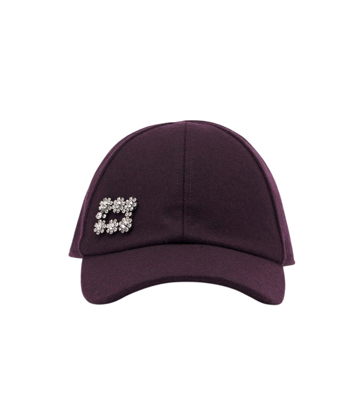 Photo: Roger Vivier Embellished wool and cashmere baseball cap