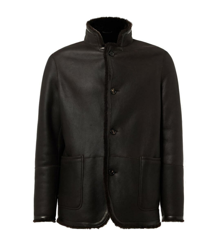 Photo: Loro Piana Shearling-lined leather jacket