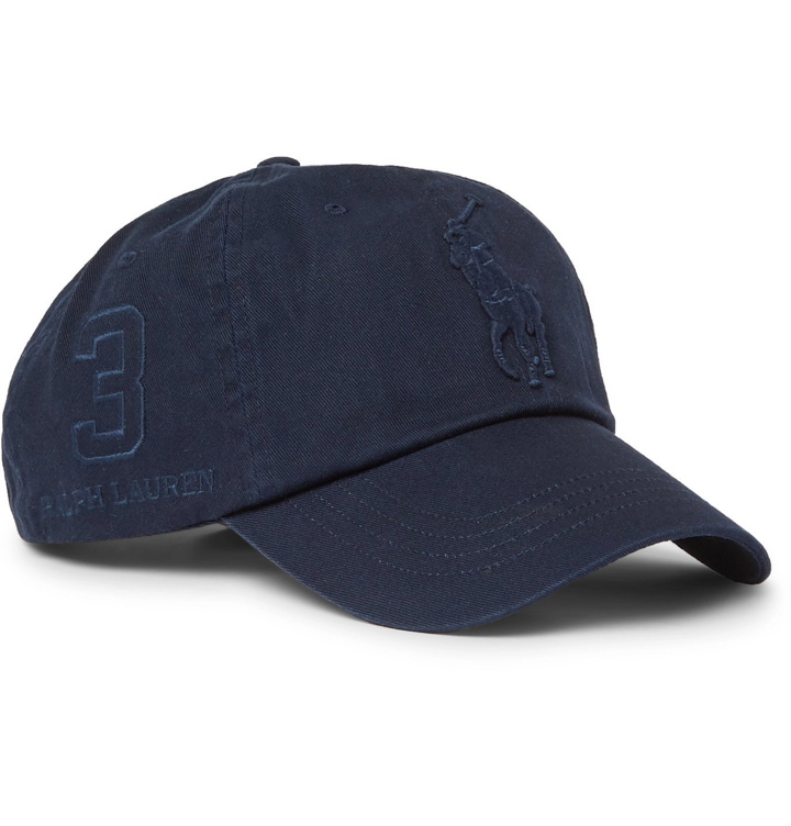 Photo: Polo Ralph Lauren - Logo-Embroidered Cotton-Twill Baseball Cap - Blue