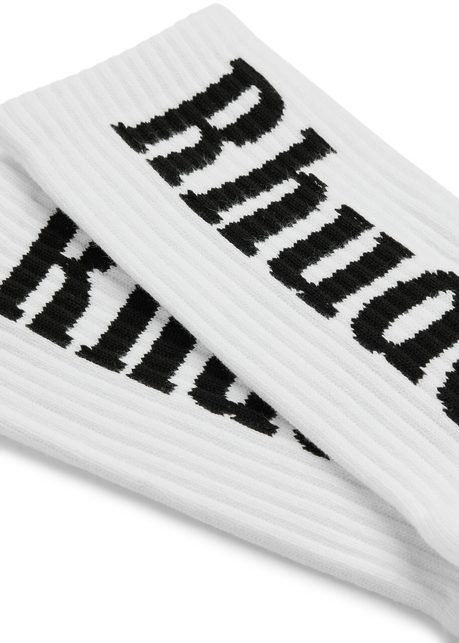 Rhude Moonlight Logo Cotton-blend Socks - White - One Size