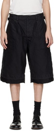 Maison Margiela Black Cotton Shorts