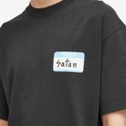 FUCT Men's Hello My Name Is Satan T-Shirt in Black