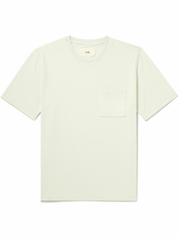 Photo: Folk - Assembly Cotton-Jersey T-Shirt - Neutrals