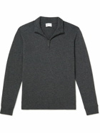 Johnstons of Elgin - Cashmere Half-Zip Sweater - Gray