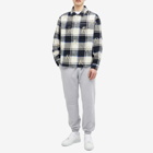 Represent Men's All Over Initial Flannel Shirt in Blue Check